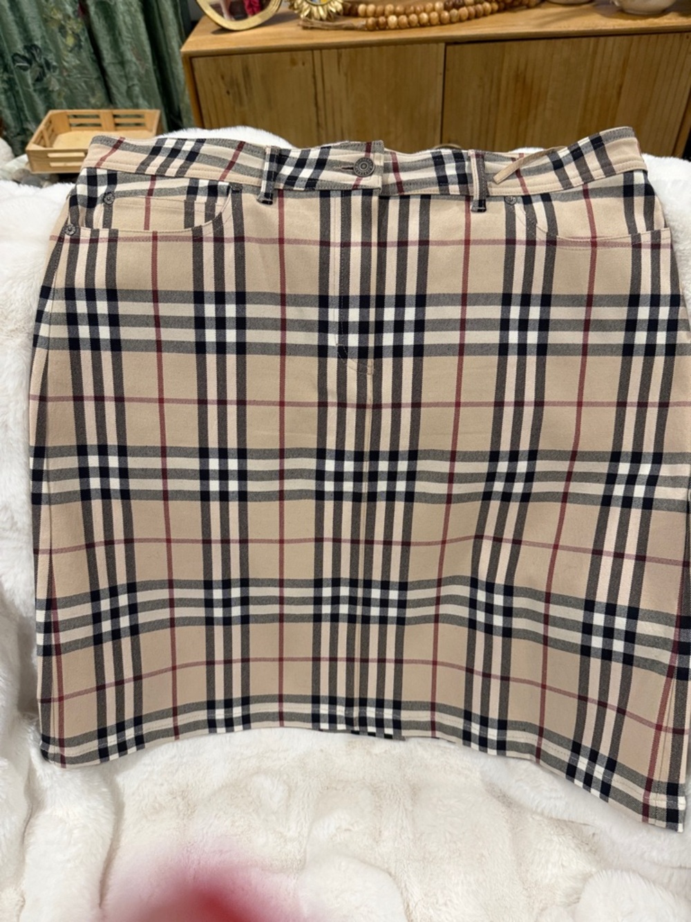 Burberry Nova Check Pencil Skirt